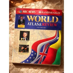 EUC Rand McNally World Atlas & Review - 1993 Edition